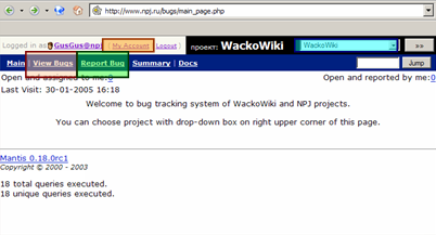 bugtracker_welcome page (47 ??)